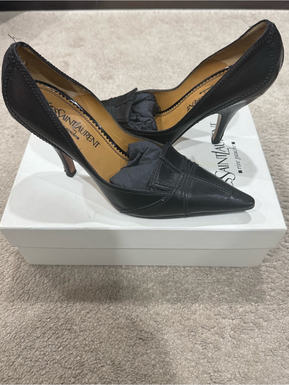 Vintage Yves Saint Laurent Heels.
Vintage YSL Pumps